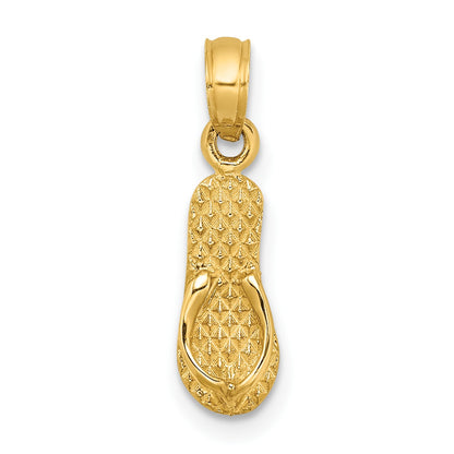 14k 3-D MYRTLE BEACH Single Flip-Flop Charm