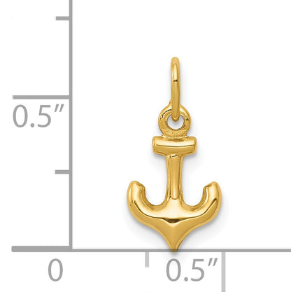 14k Mini Anchor Charm