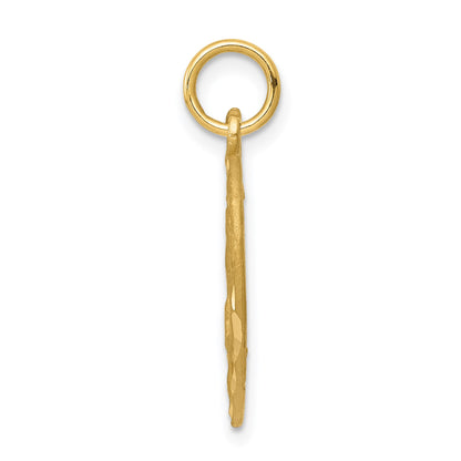 14k Cut-out Angel in Heart Charm