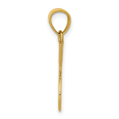 14k Double Tennis Racquet Charm
