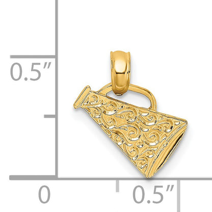 14k Megaphone with Handle Charm