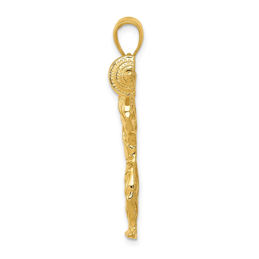 14k Bodybuilder with Weights Pendant