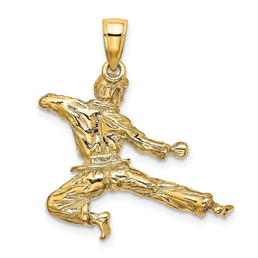 14k 3-D Male Karate Pendant