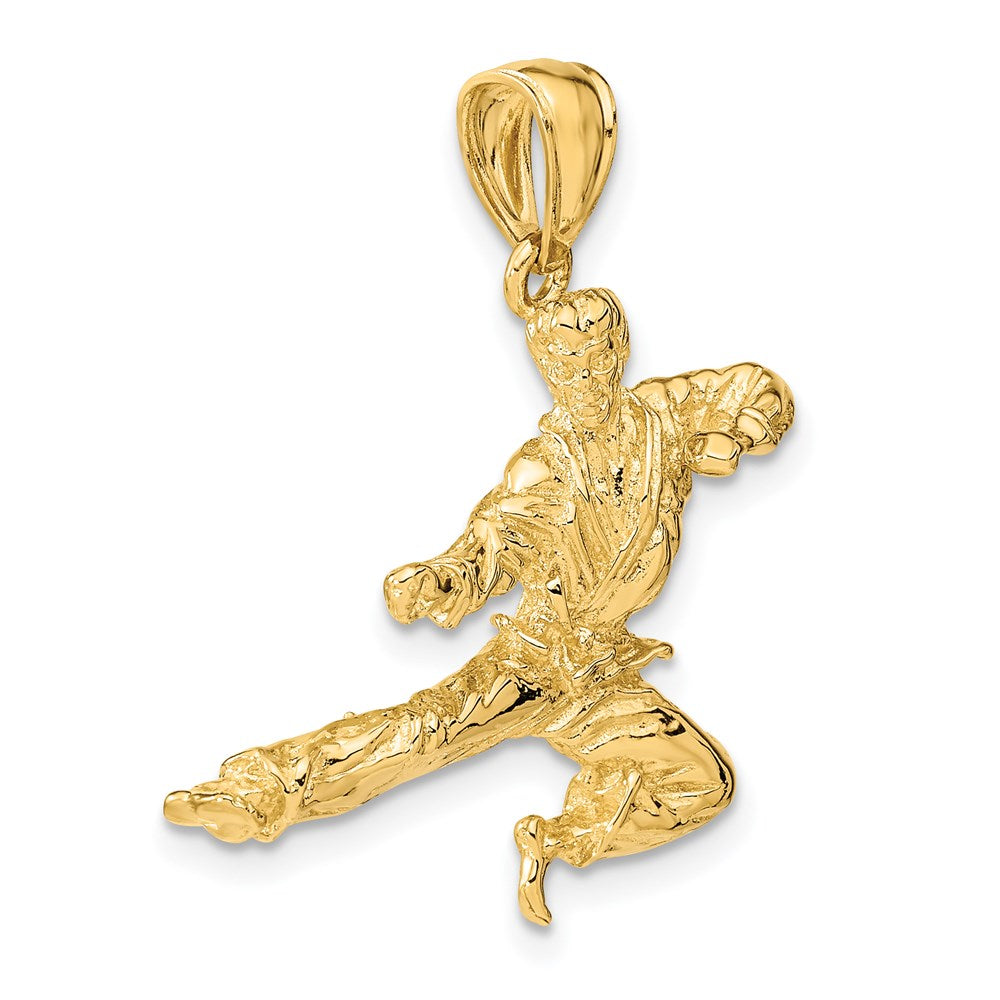 14k 3-D Male Karate Pendant