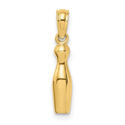 14k 3-D Bowling Pin Charm