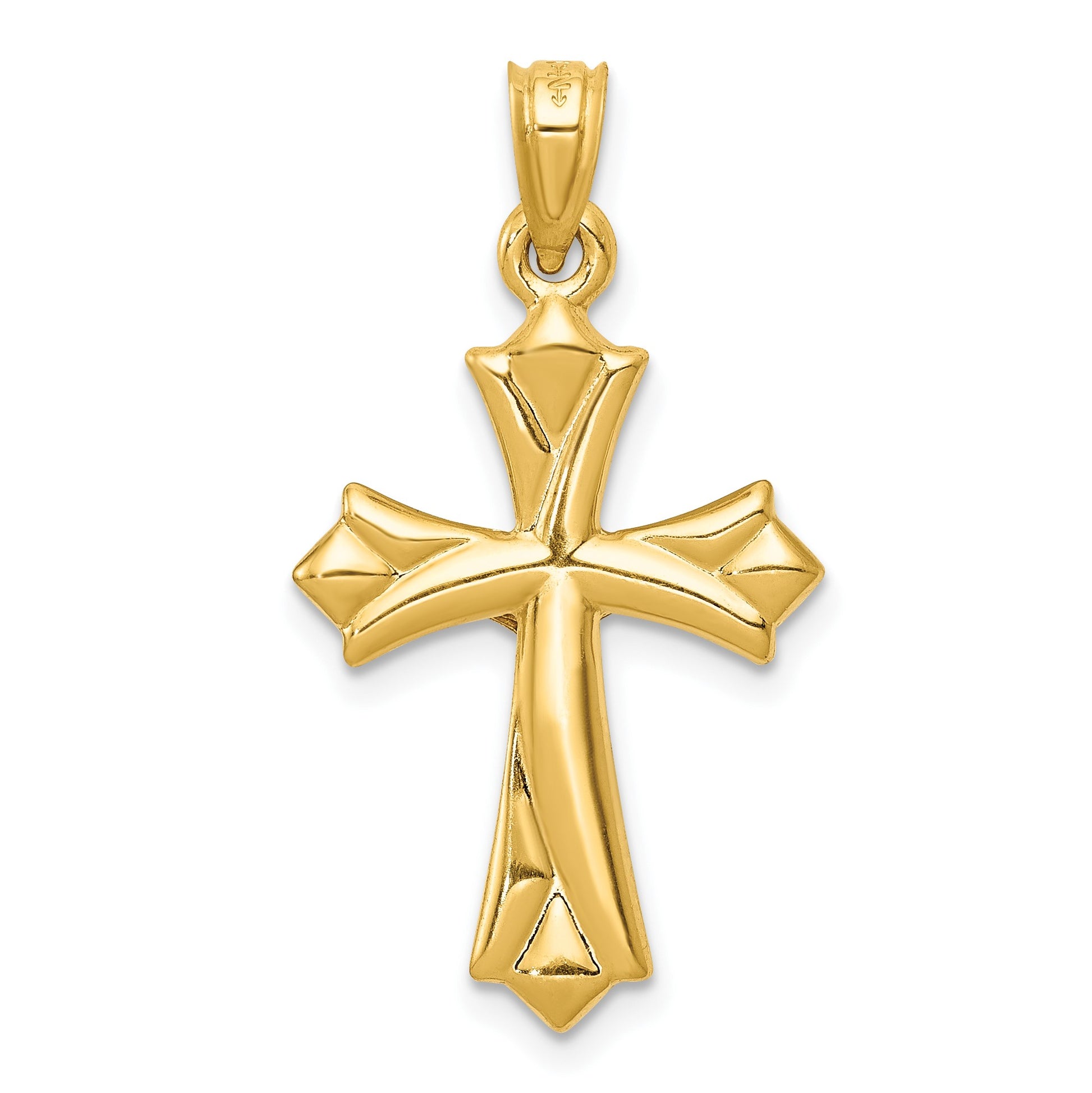 14K Crucifix Reversible to Cross Pendant
