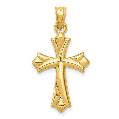 14K Crucifix Reversible to Cross Pendant