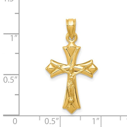 14K Crucifix Reversible to Cross Pendant