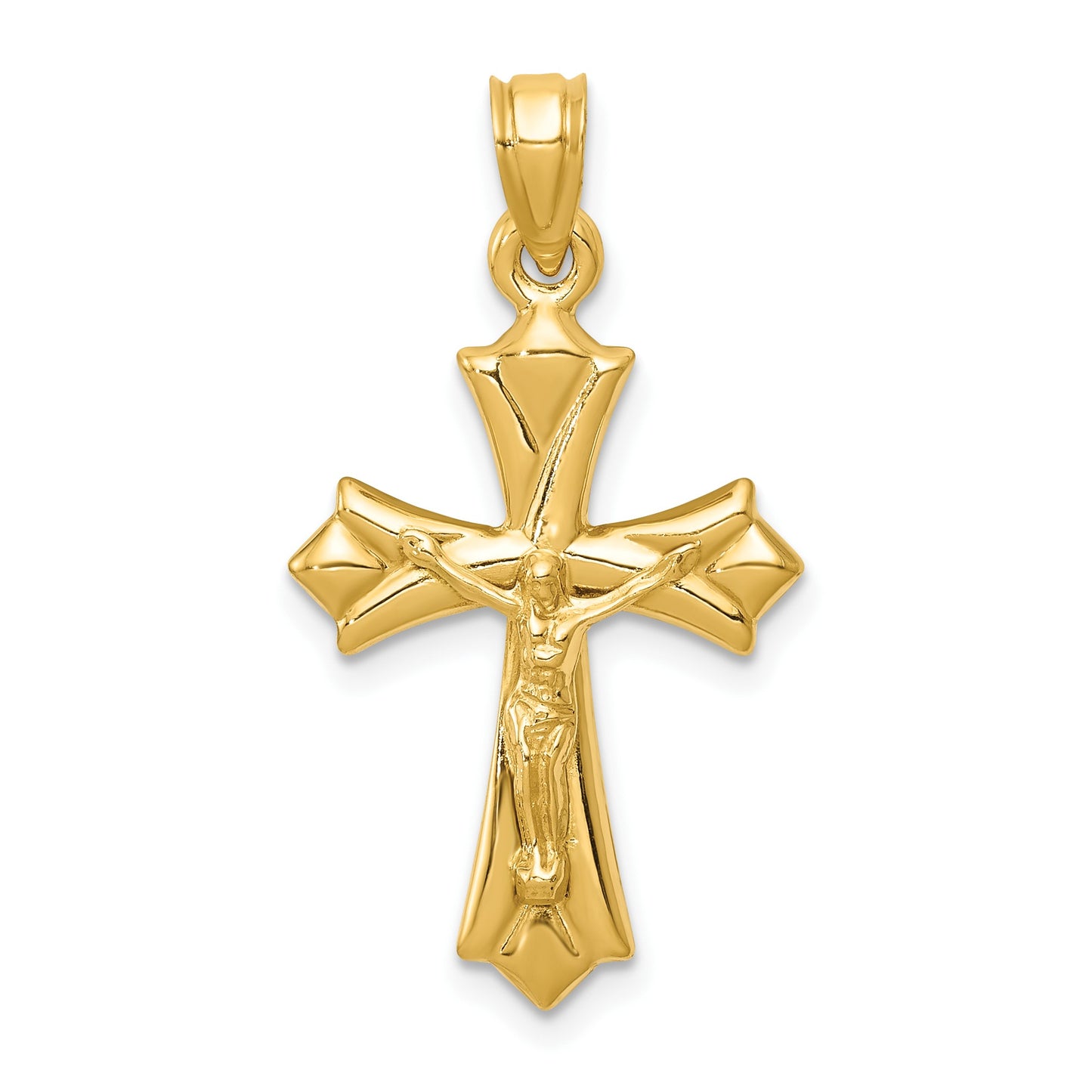 14K Crucifix Reversible to Cross Pendant