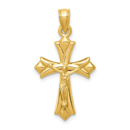 14K Crucifix Reversible to Cross Pendant