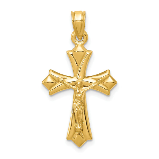 14K Crucifix Reversible to Cross Pendant