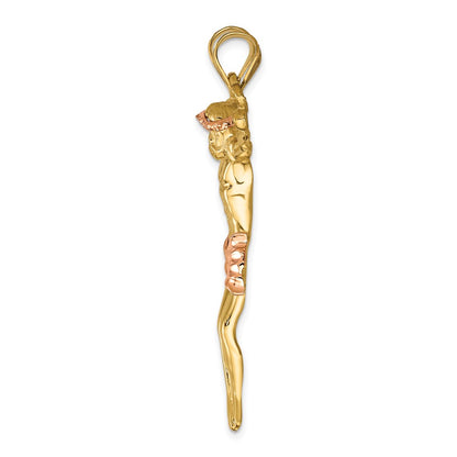 14k Two-tone Rose Corpus Pendant