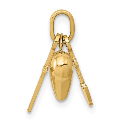 14K 3-D Faith, Hope And Charity Charm