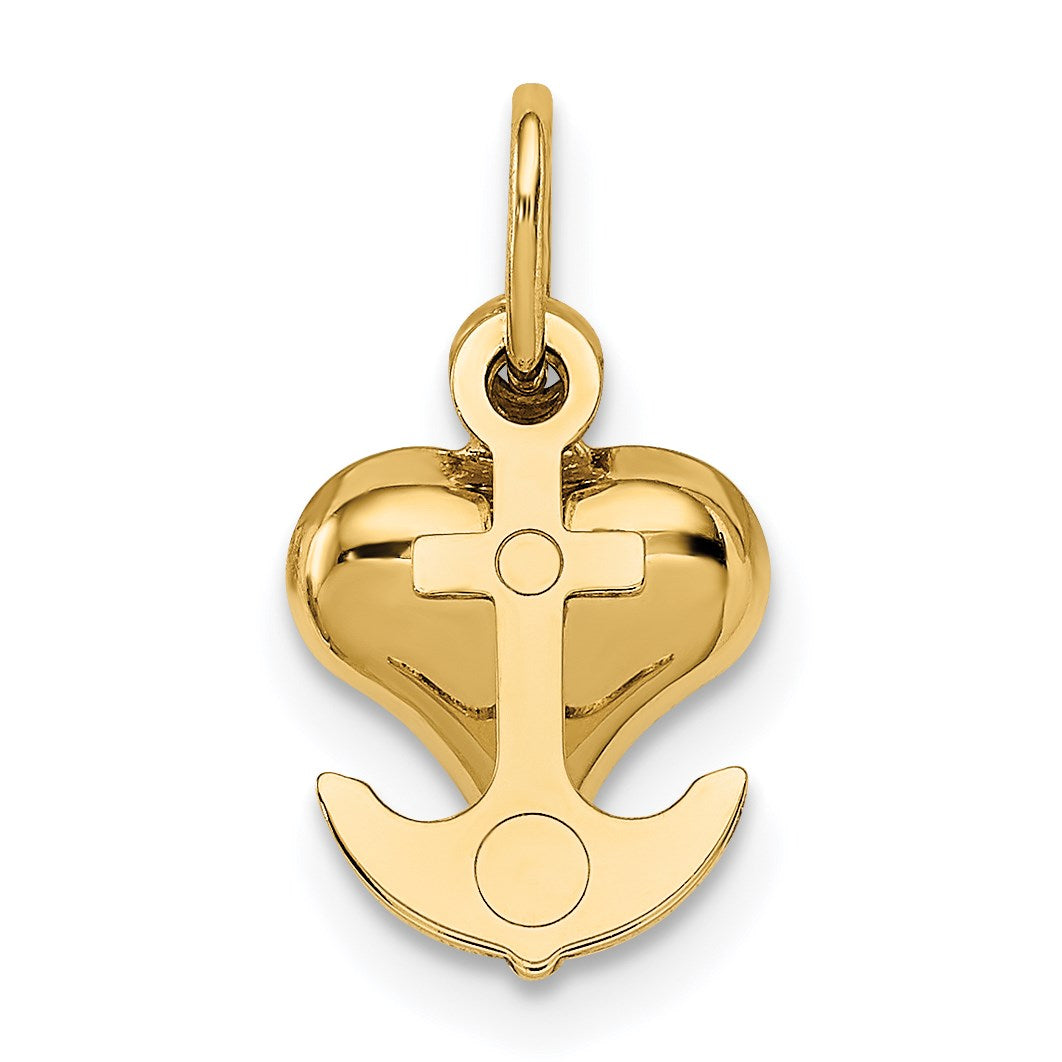 14K 3-D Faith, Hope And Charity Charm