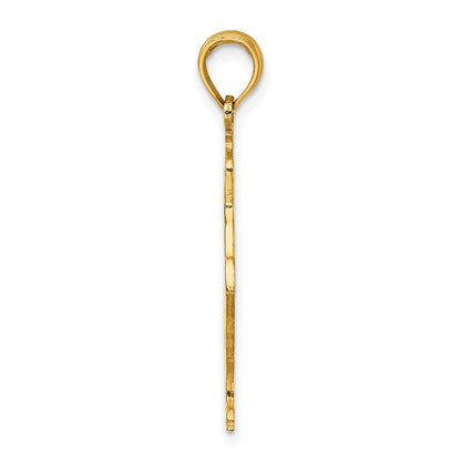 14k Ice Skater Turning Charm