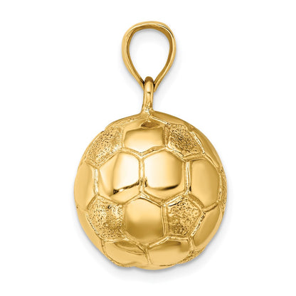 14k 3-D Soccer Ball Charm