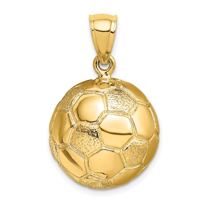 14k 3-D Soccer Ball Charm