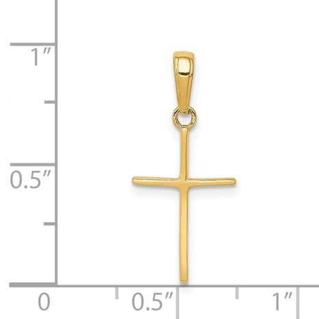 14k Polished Cross Pendant