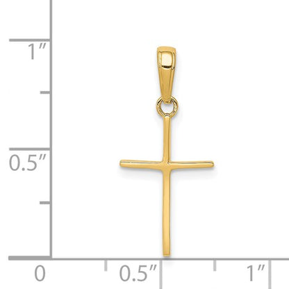 14k Polished Cross Pendant