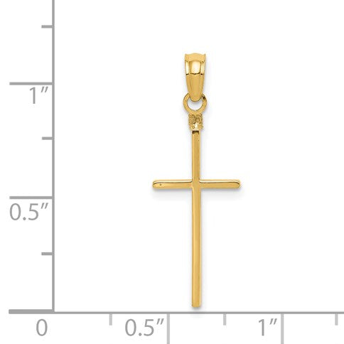 14k Polished Cross Pendant