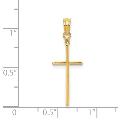 14k Polished Cross Pendant