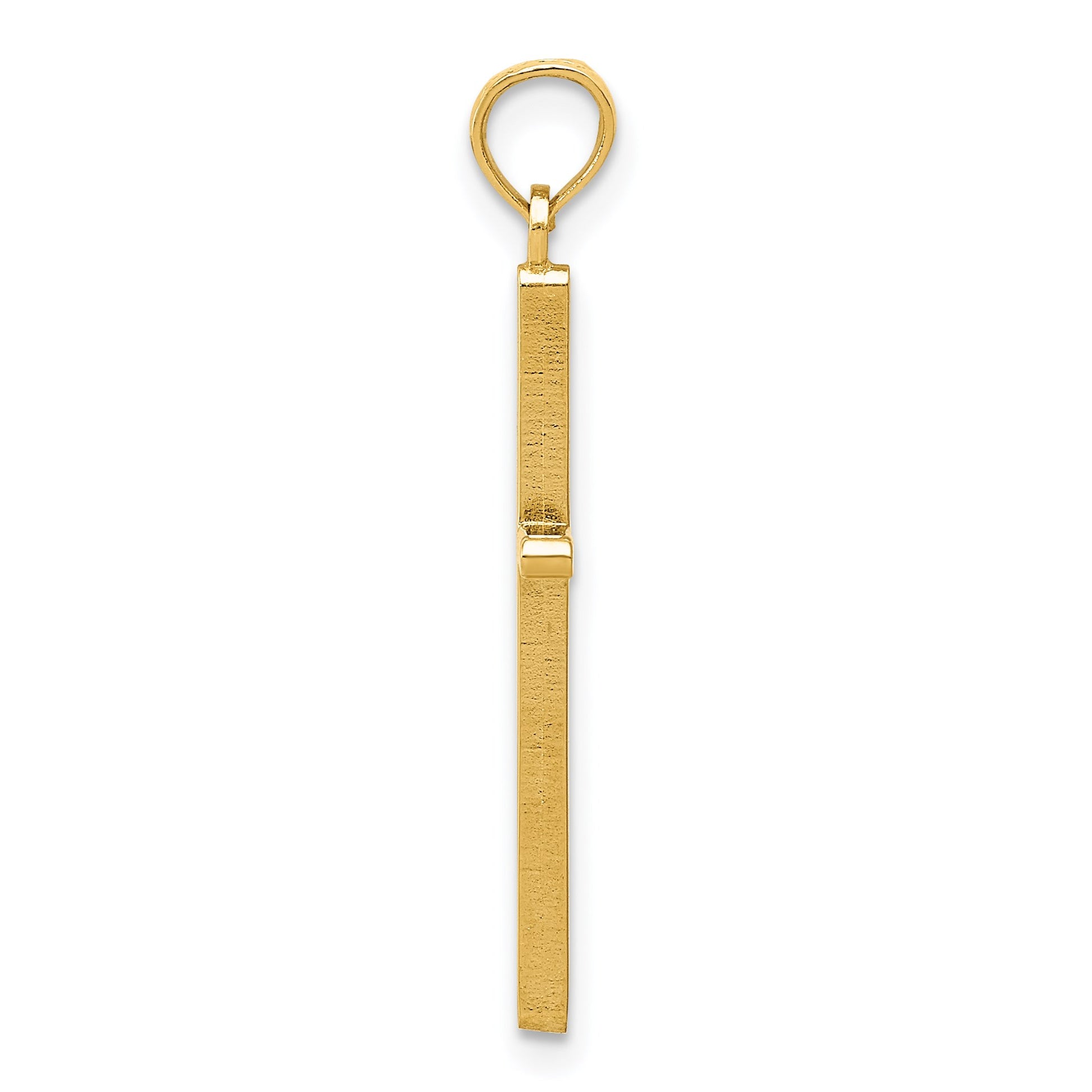 14k Polished Cross Pendant