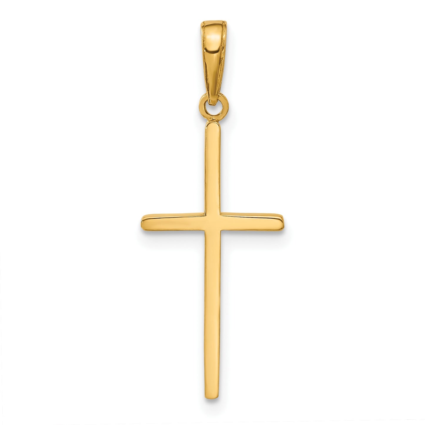 14k Polished Cross Pendant