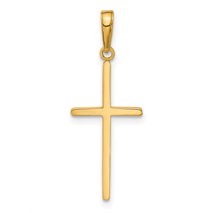 14k Polished Cross Pendant