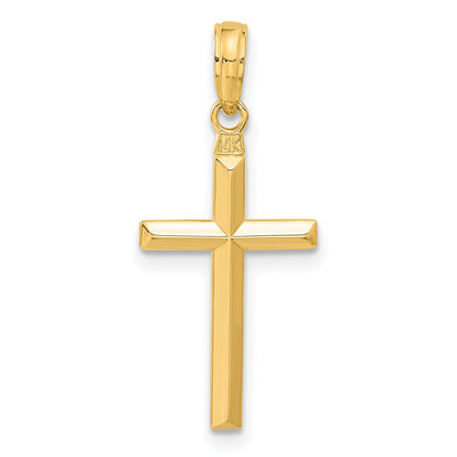 14k Reversible Same on Both Sides Latin Cross Pendant