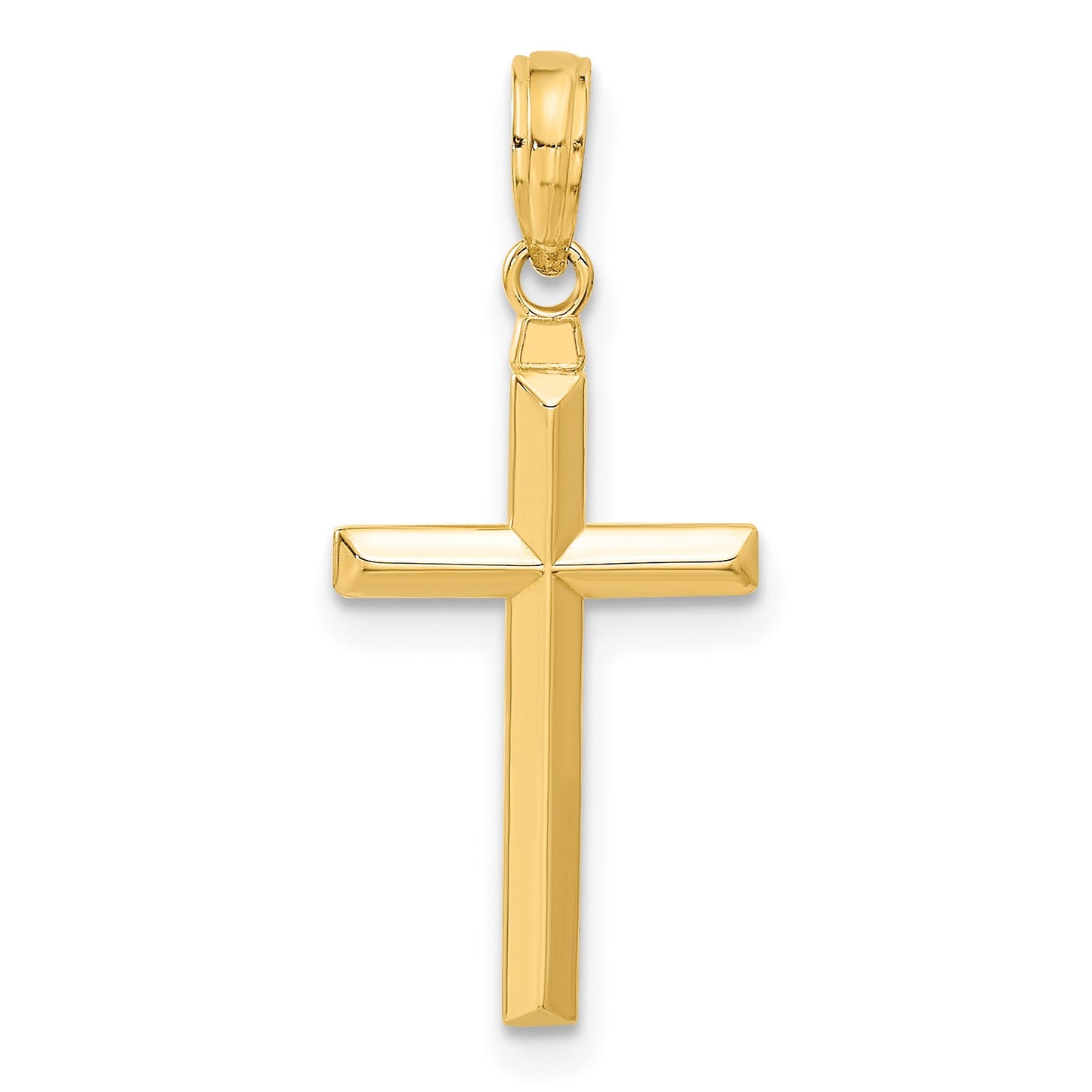 14k Reversible Same on Both Sides Latin Cross Pendant
