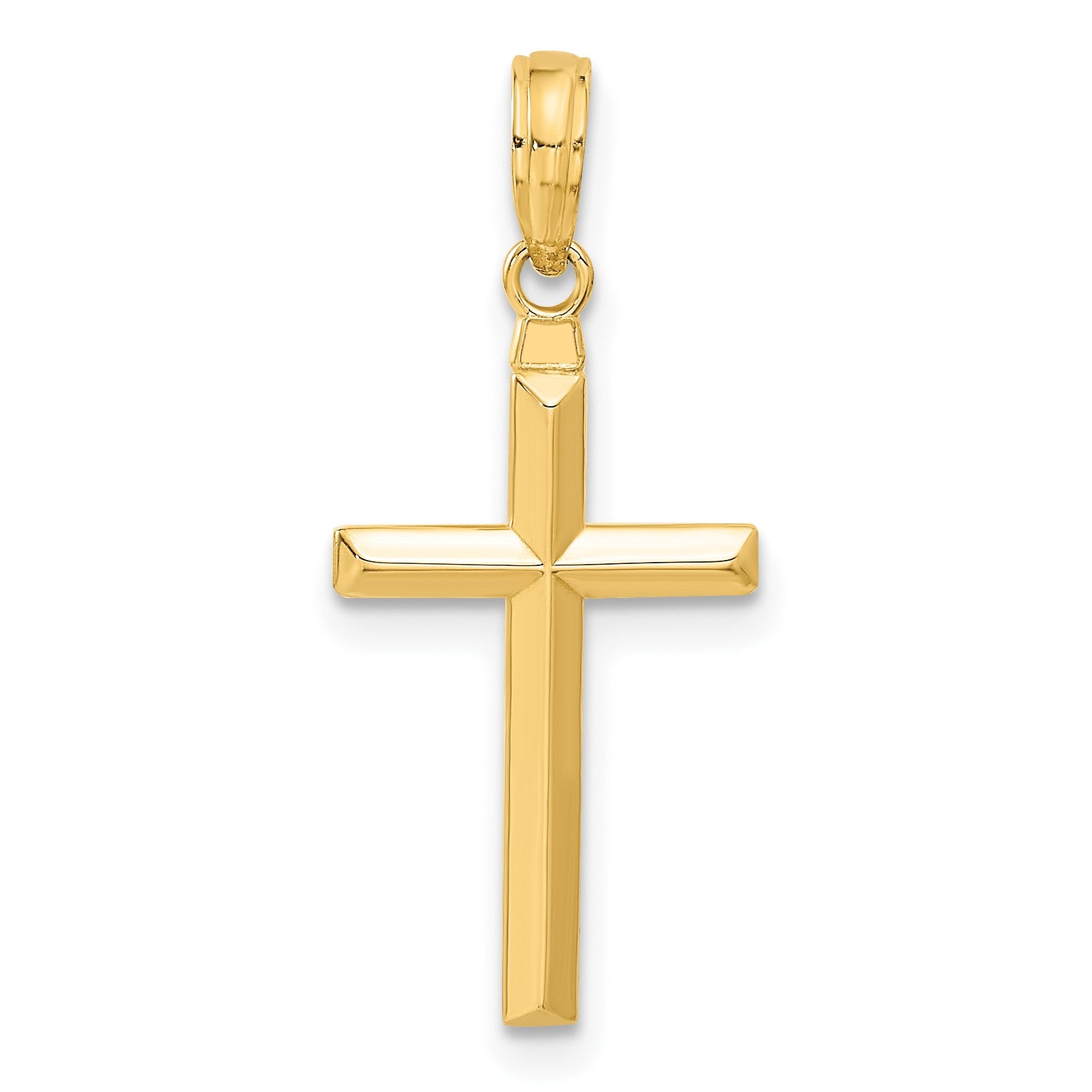 14k Reversible Same on Both Sides Latin Cross Pendant