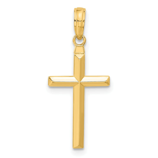 14k Reversible Same on Both Sides Latin Cross Pendant