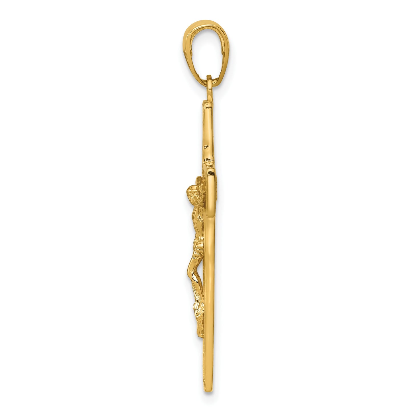 14k Latin Crucifix Pendant