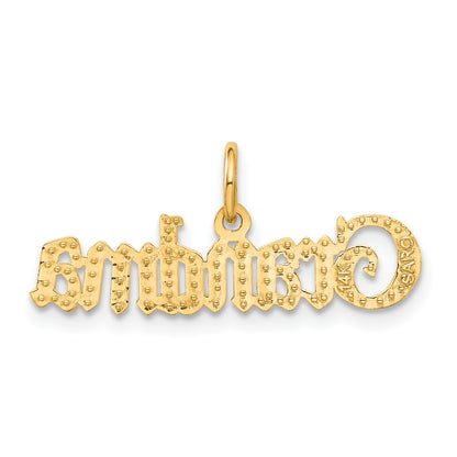 14k GRANDMA Charm