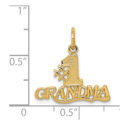 14k #1 GRANDMA Charm