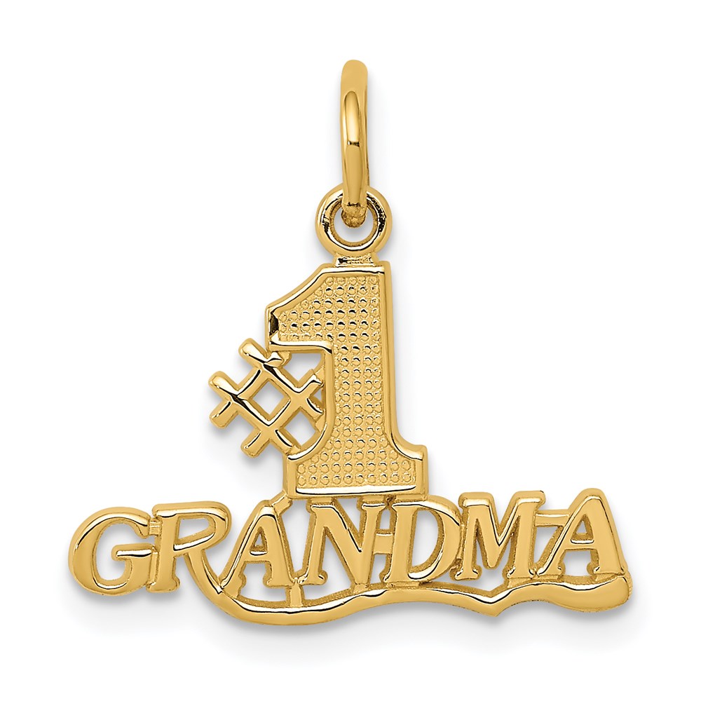 14k #1 GRANDMA Charm