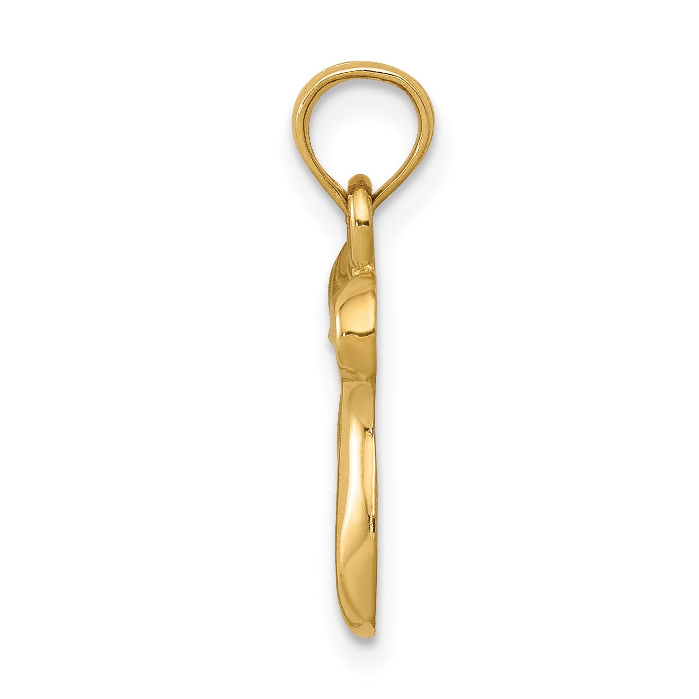 14K Polished Chai Pendant