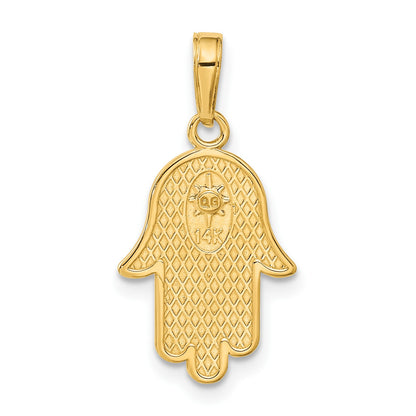 14k Chamseh Hand of God with Star of David Pendant