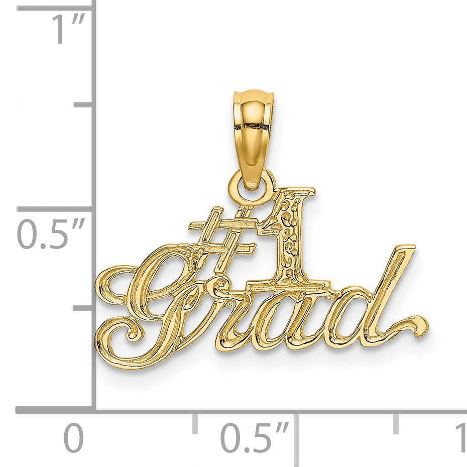 14k #1 GRAD Charm