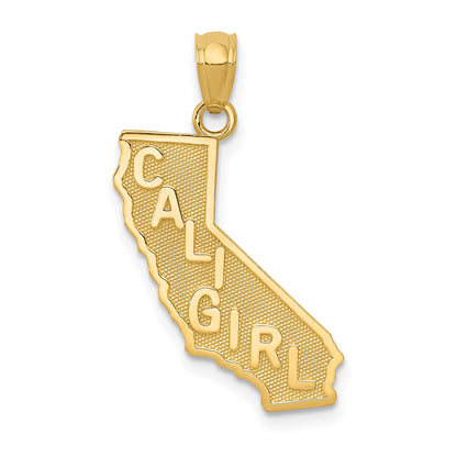 14k CALI GIRL State Map Pendant