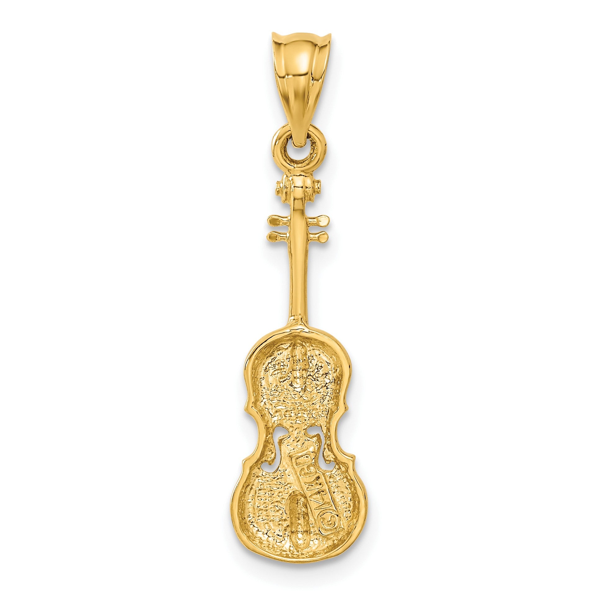 14k 2-D Violin Charm