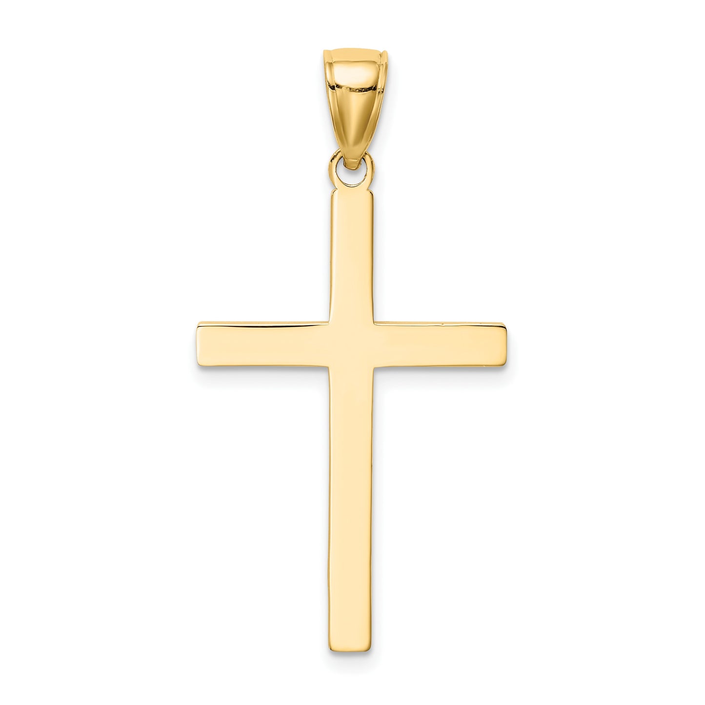14K Solid Reversible Latin Cross Pendant