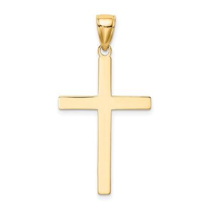 14K Solid Reversible Latin Cross Pendant