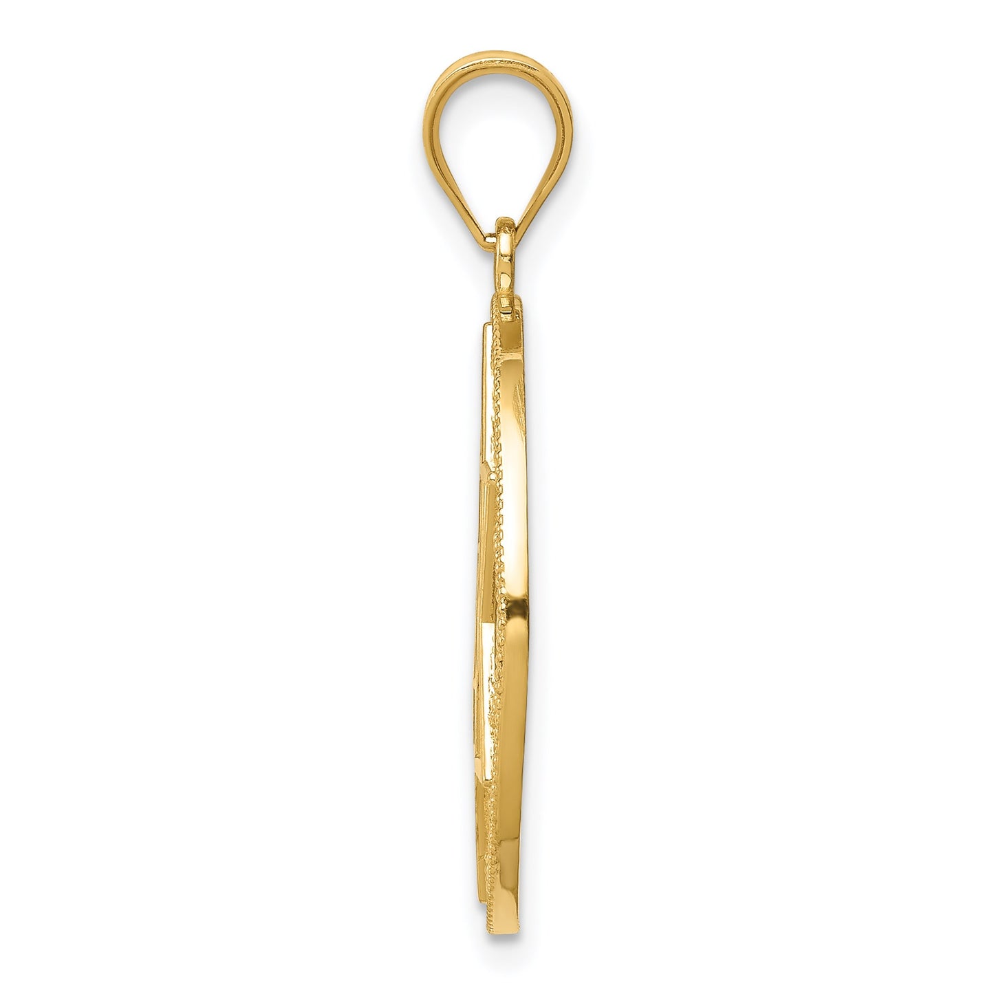 14k Star of David Circles Pendant