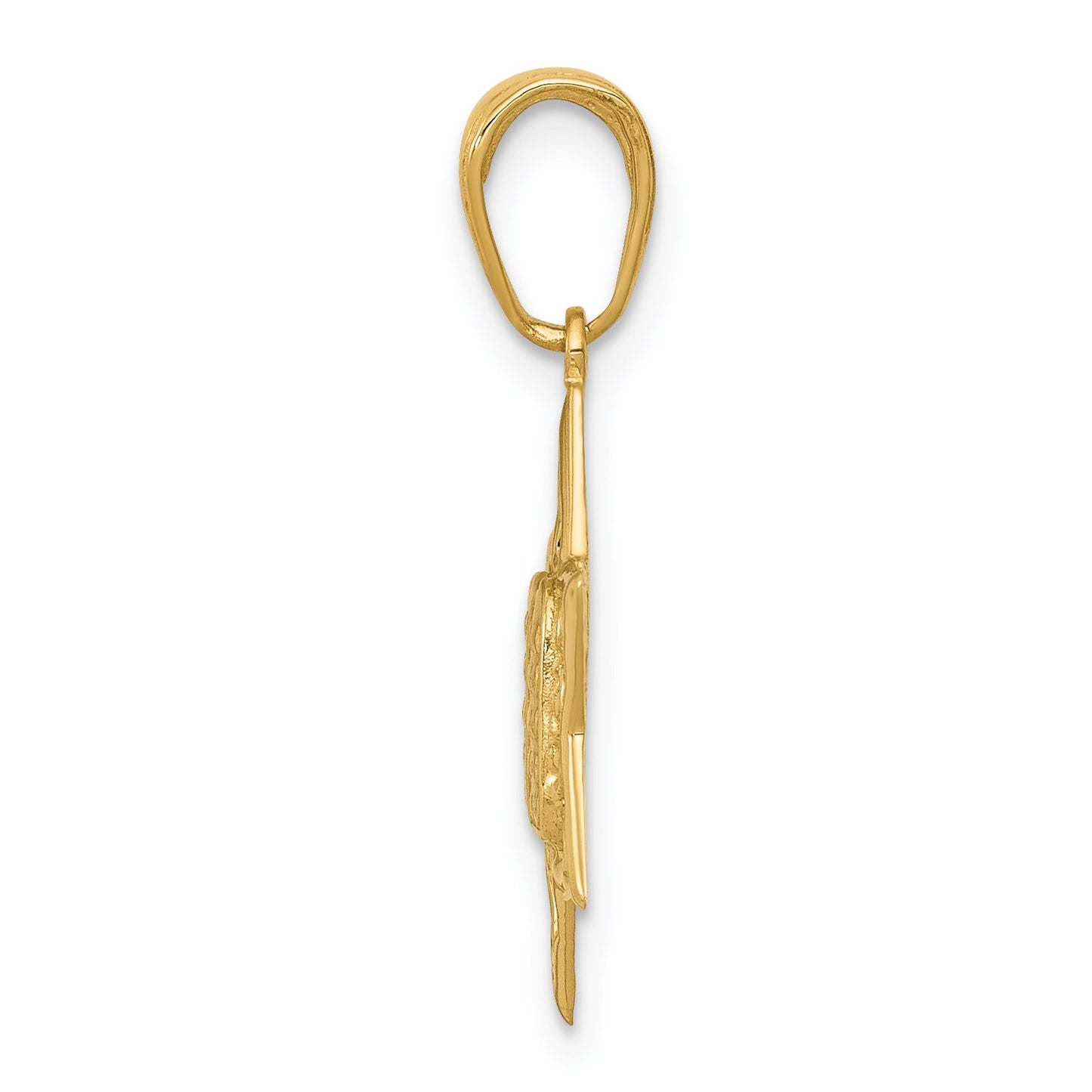14K Star of David with Tablets in Center Pendant