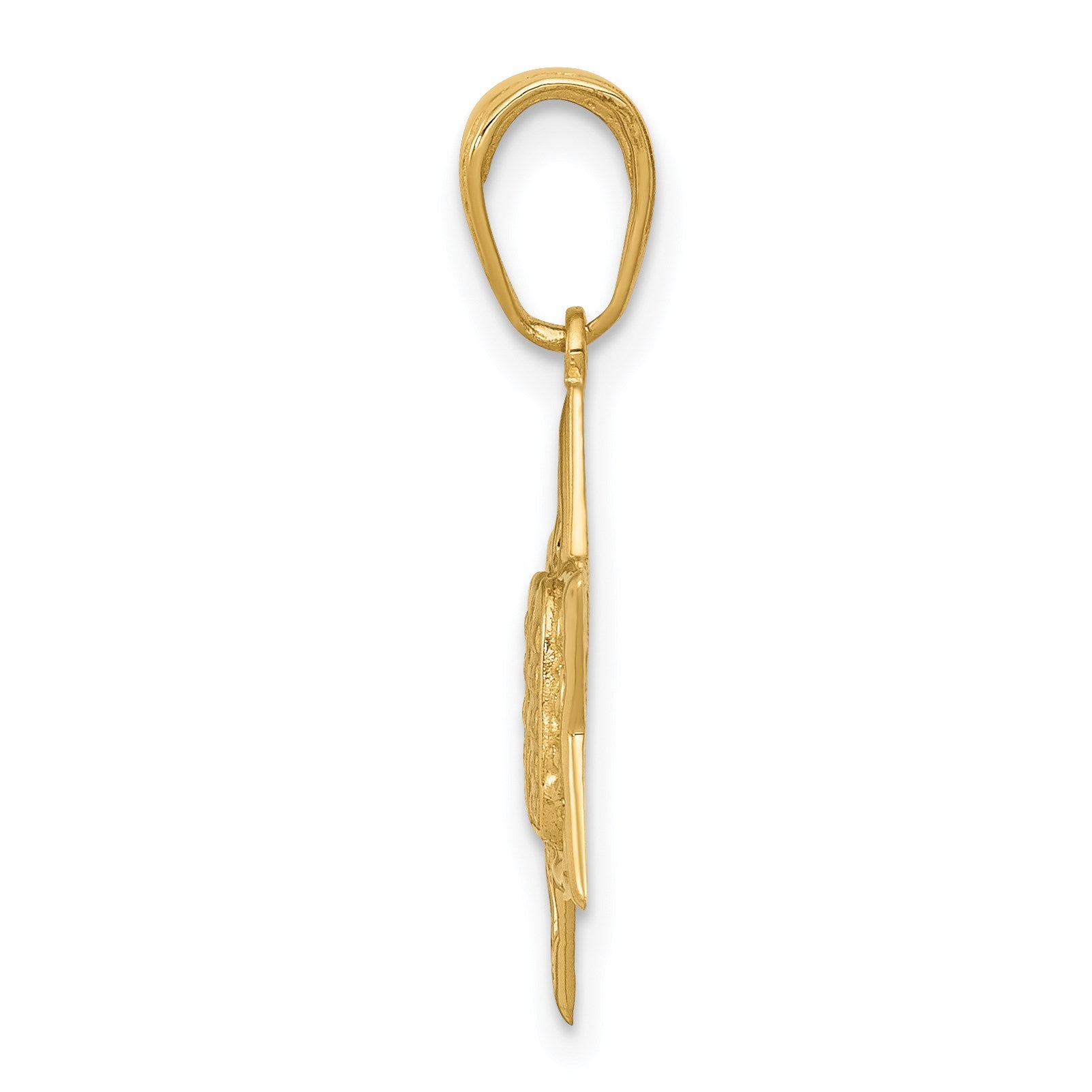 14K Star of David with Tablets in Center Pendant