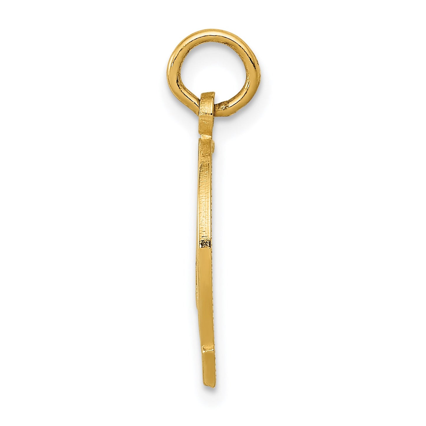 14k GOOD LUCK Horseshoe Charm