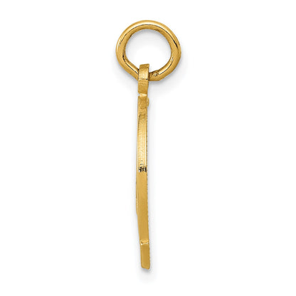 14k GOOD LUCK Horseshoe Charm