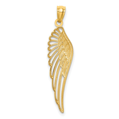 14K Cut-out Angel Wing Pendant