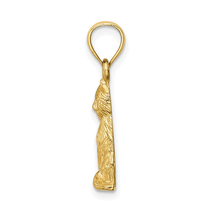 14K Cat Pendant